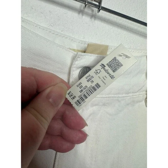 Madewell W28 The Harlow Wide Leg Jean Tile White Cotton Airy Denim Edition NWT - Picture 12 of 14